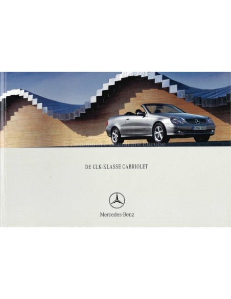 2003 MERCEDES BENZ CLK CONVERTIBLE BROCHURE DUTCH