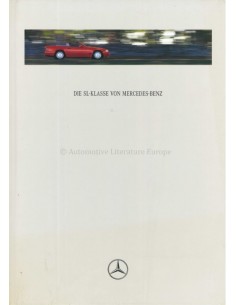 1996 MERCEDES BENZ SL HARDCOVER PROSPEKT DEUTSCH