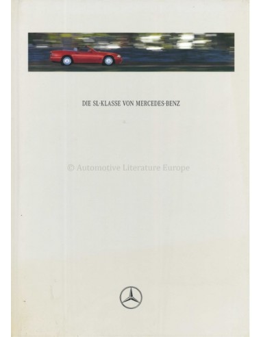 1996 MERCEDES BENZ SL HARDBACK BROCHURE GERMAN