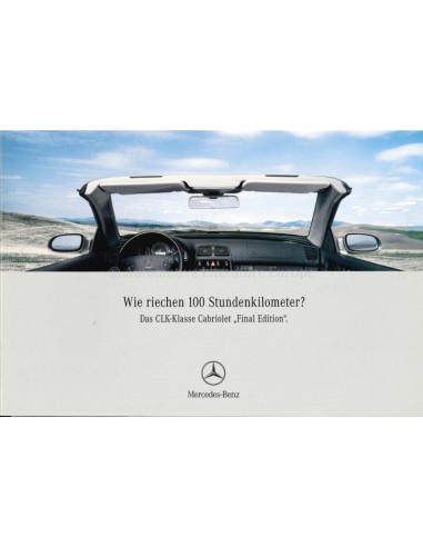 2002 MERCEDES BENZ CLK CABRIOLET ENDGÜLTIGE AUSGABE DEUTSCH