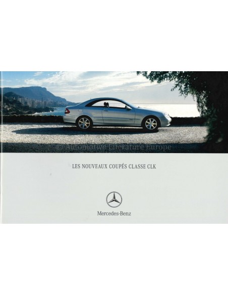2002 MERCEDES BENZ CLK COUPÉ BROCHURE FRANS