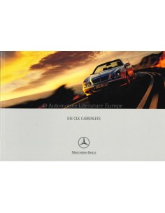 2001 MERCEDES BENZ CLK CONVERTIBLE BROCHURE GERMAN