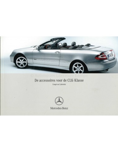 2003 MERCEDES BENZ CLK COUPÉ UND CABRIOLET ACCESSOIRES PROSPEKT NIEDERLÄNDISCH