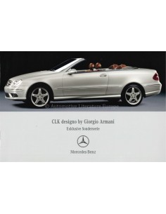 2004 MERCEDES BENZ CLK CONVERTIBLE DESIGNO BY GIORGIO ARMANI BROCHURE GERMAN