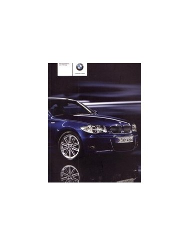 2008 BMW 1 SERIE INSTRUCTIEBOEKJE DUITS