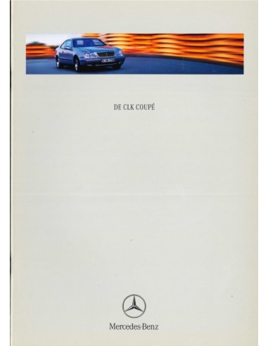 1998 MERCEDES BENZ CLK COUPÉ BROCHURE NEDERLANDS