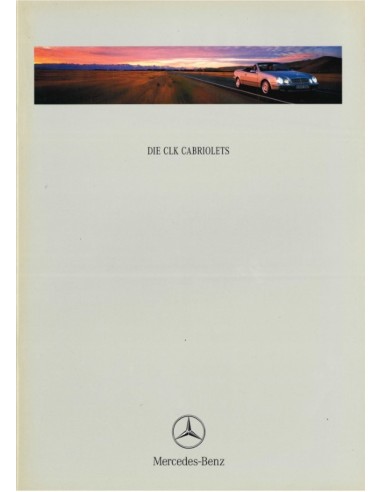 1998 MERCEDES BENZ CLK CONVERTIBLE BROCHURE GERMAN