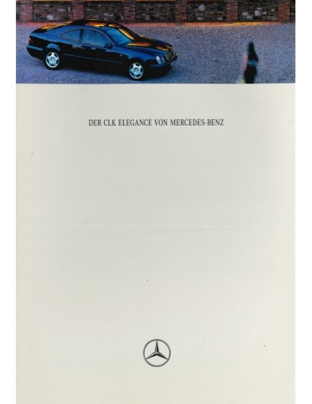 Mercedes CLK Coupé Prospekt 7/97 brochure 1997 Autoprospekt Broschüre brosjyre 