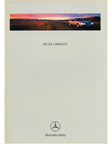 1998 MERCEDES BENZ CLK CABRIO BROCHURE DUITS