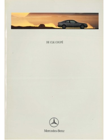 2000 MERCEDES BENZ CLK COUPE PROSPEKT NIEDERLÄNDISCH
