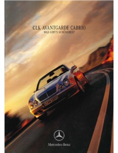 1999 MERCEDES BENZ CLK COUPE UND CABRIO PROSPEKT DEUTSCH
