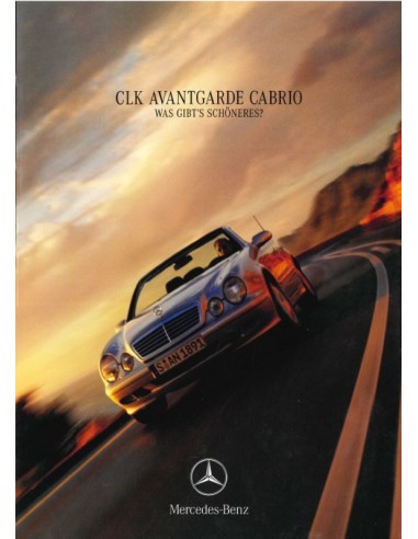 1999 MERCEDES BENZ CLK COUPE UND CABRIO PROSPEKT DEUTSCH