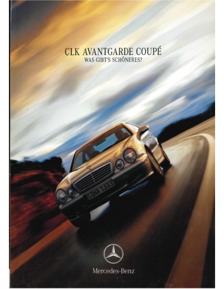 1999 MERCEDES BENZ CLK COUPE UND CABRIO PROSPEKT DEUTSCH