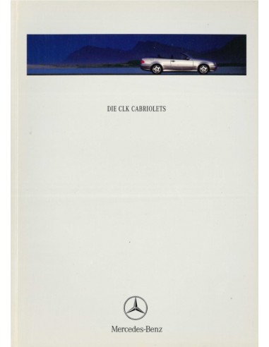 1999 MERCEDES BENZ CLK CABRIO BROCHURE DUITS