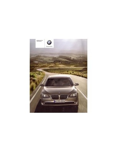 2009 BMW 7 SERIE INSTRUCTIEBOEKJE DUITS