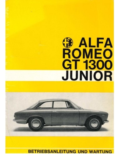 1967 ALFA ROMEO GT JUNIOR 1300 BETRIEBSANLEITUNG DEUTSCH