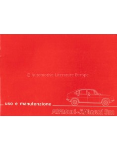 1976 ALFA ROMEO ALFASUD 5M BETRIEBSANLEITUNG ITALIENISCH