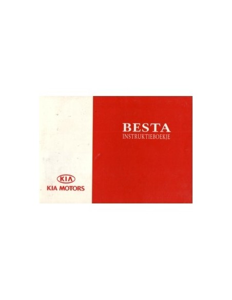 1996 KIA BESTA INSTRUCTIEBOEKJE NEDERLANDS