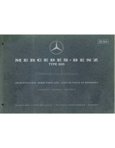 1970 MERCEDES BENZ 600 ERSATZTEILLISTE DEUTSCH ENGLISCH FRANZÖSISCH