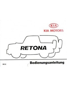 1999 KIA RETONA INSTRUCTIEBOEKJE DUITS