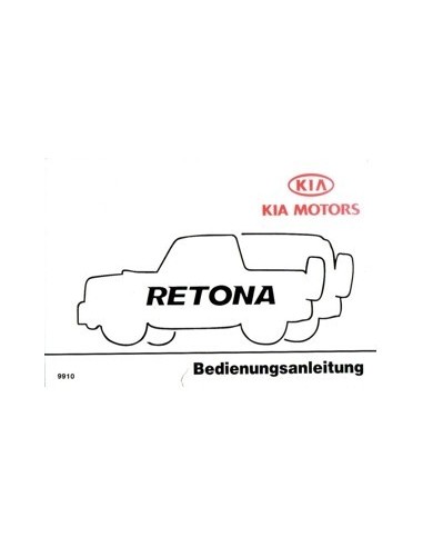 1999 KIA RETONA INSTRUCTIEBOEKJE DUITS