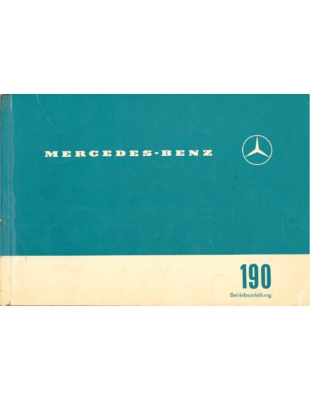 1962 MERCEDES BENZ 190 C INSTRUCTIEBOEKJE DUITS