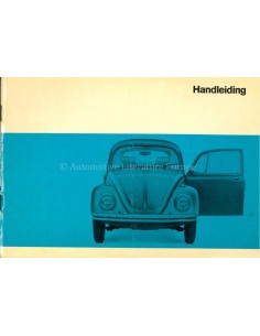 1969 VOLKSWAGEN KÄFER 1200 1300 1500 BETRIEBSANLEITUNG NIEDERLÄNDISCH