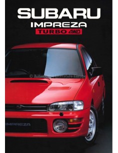1993 SUBARU IMPREZA TURBO 4WD PROSPEKT ENGLISCH