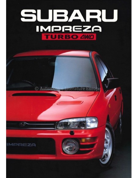 1994 SUBARU IMPREZA TURBO 4WD BROCHURE ENGLISH