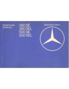 1980 MERCEDES BENZ S KLASSE INSTRUCTIEBOEKJE DUITS