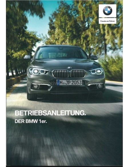2019 BMW 1 SERIE INSTRUCTIEBOEKJE DUITS