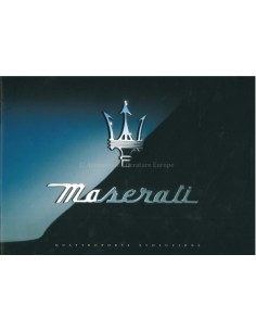 2000 MASERATI QUATTROPORTE IV EVOLUZIONE BROCHURE ENGLISH