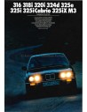 1987 BMW 3 SERIE KLEUREN EN BEKLEDING BROCHURE