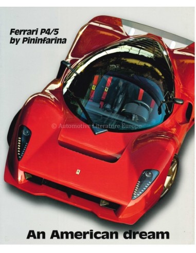 2006 FERRARI P4/5 BY PININFARINA BROCHURE ITALIAN / ENGLISH