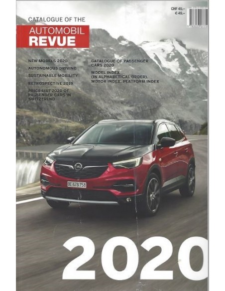 2020 AUTOMOBIl REVUE JAHRESKATALOG ENGLISCH