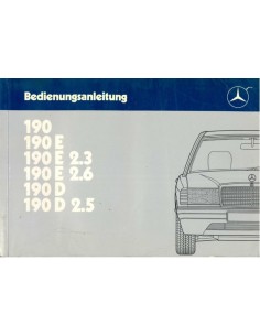 1986 MERCEDES BENZ 190 INSTRUCTIEBOEKJE DUITS