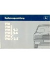 1986 MERCEDES BENZ 190 INSTRUCTIEBOEKJE DUITS