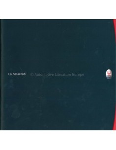 2000 MASERATI LA MASERATI PROGRAMM PROSPEKT ITALIENISCH / ENGLISCH