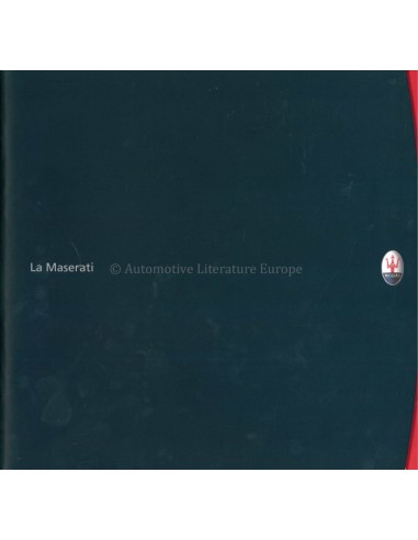 2000 MASERATI LA MASERATI PROGRAMM PROSPEKT ITALIENISCH / ENGLISCH