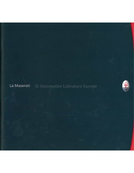 2000 MASERATI LA MASERATI PROGRAMM PROSPEKT ITALIENISCH / ENGLISCH