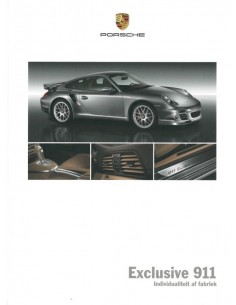 2010 PORSCHE 911 EXCLUSIVE HARDCOVER BROCHURE NEDERLANDS