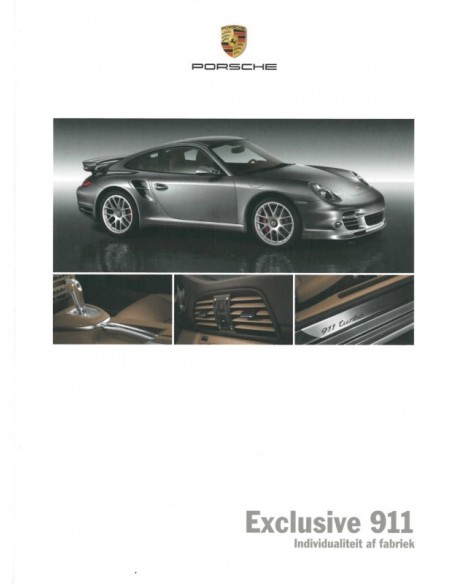 2010 PORSCHE 911 EXCLUSIVE HARDBACK BROCHURE DUTCH