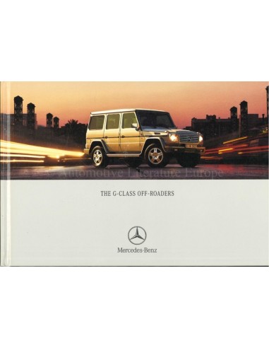 2002 MERCEDES BENZ G KLASSE HARDCOVER BROCHURE ENGELS