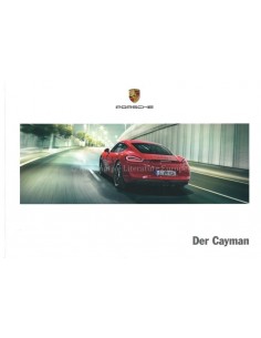 2016 PORSCHE CAYMAN S GTS HARDCOVER PROSPEKT DEUTSCH