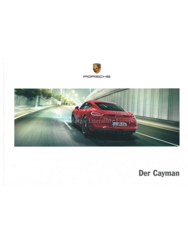 2016 PORSCHE CAYMAN S GTS HARDCOVER BROCHURE DUITS