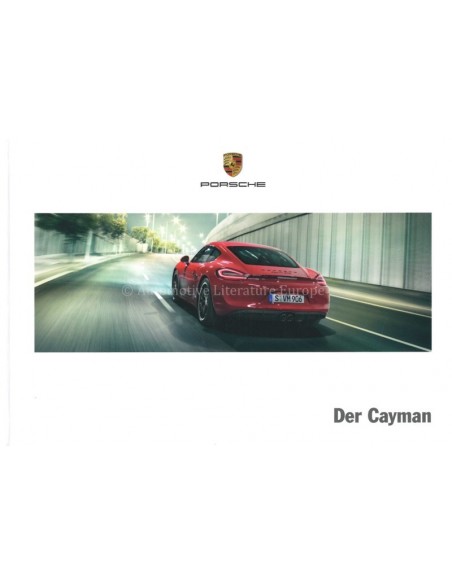 2016 PORSCHE CAYMAN S GTS HARDCOVER BROCHURE DUITS
