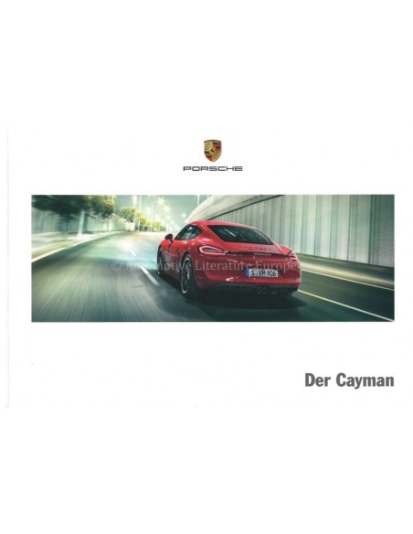 2016 PORSCHE CAYMAN S GTS HARDCOVER BROCHURE GERMAN