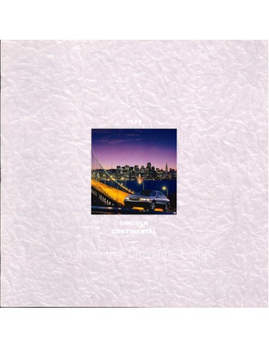 1998 LINCOLN CONTINENTAL BROCHURE ENGELS (USA)