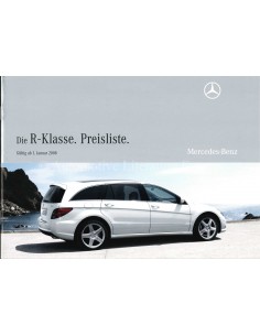 2007 MERCEDES BENZ R-CLASS BROCHURE HARDCOVER GERMAN 2