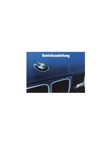 1988 BMW 5 SERIE M5 INSTRUCTIEBOEKJE DUITS